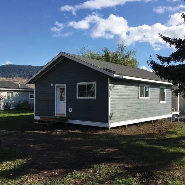 Westside Road cabin exterior